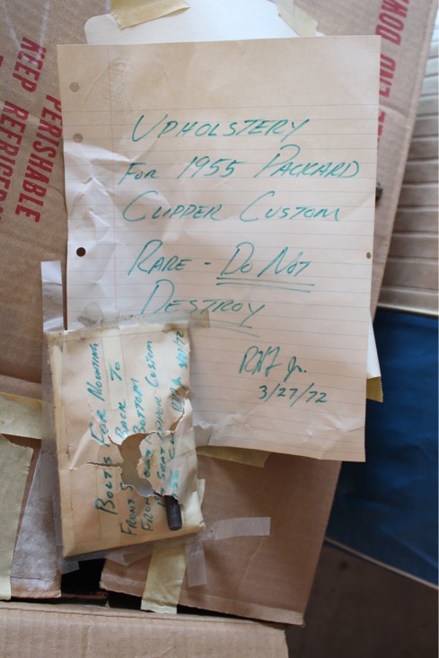 Original Upholstery and Parts For 1955 Packard Caribbean