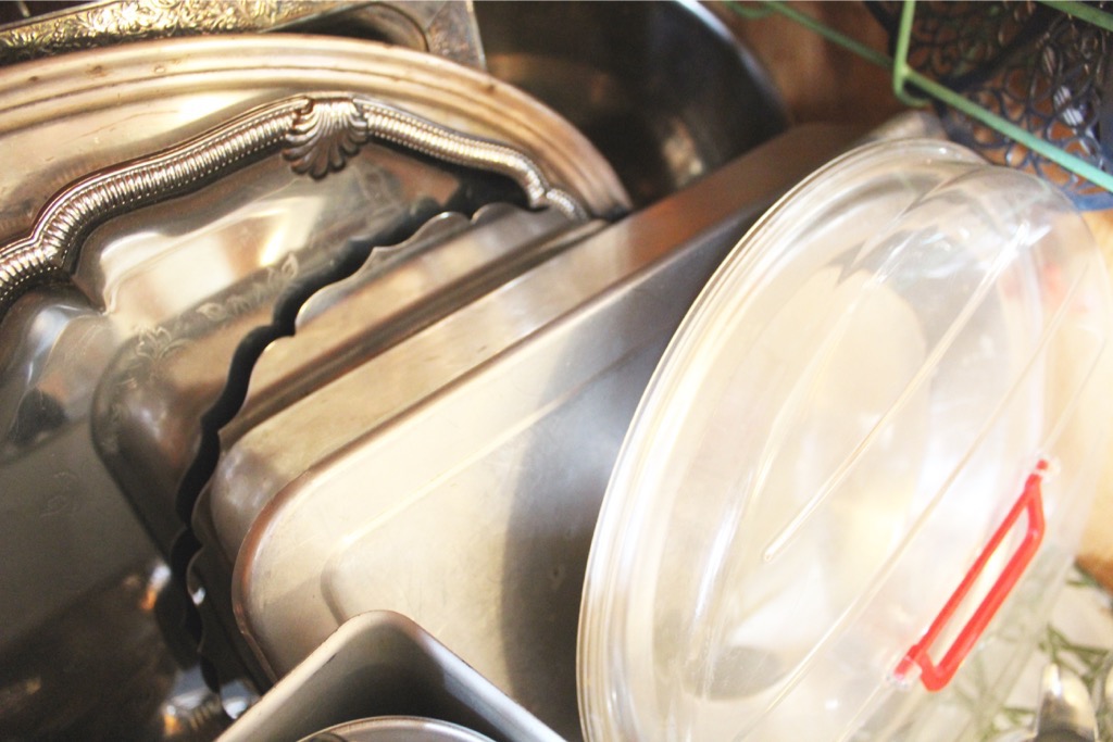 Large Collection of Vintage Silver Plate Items and Cookware