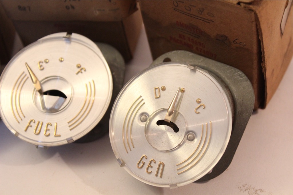 Set of Vintage 1950's Packard Gauges With Sending Unit