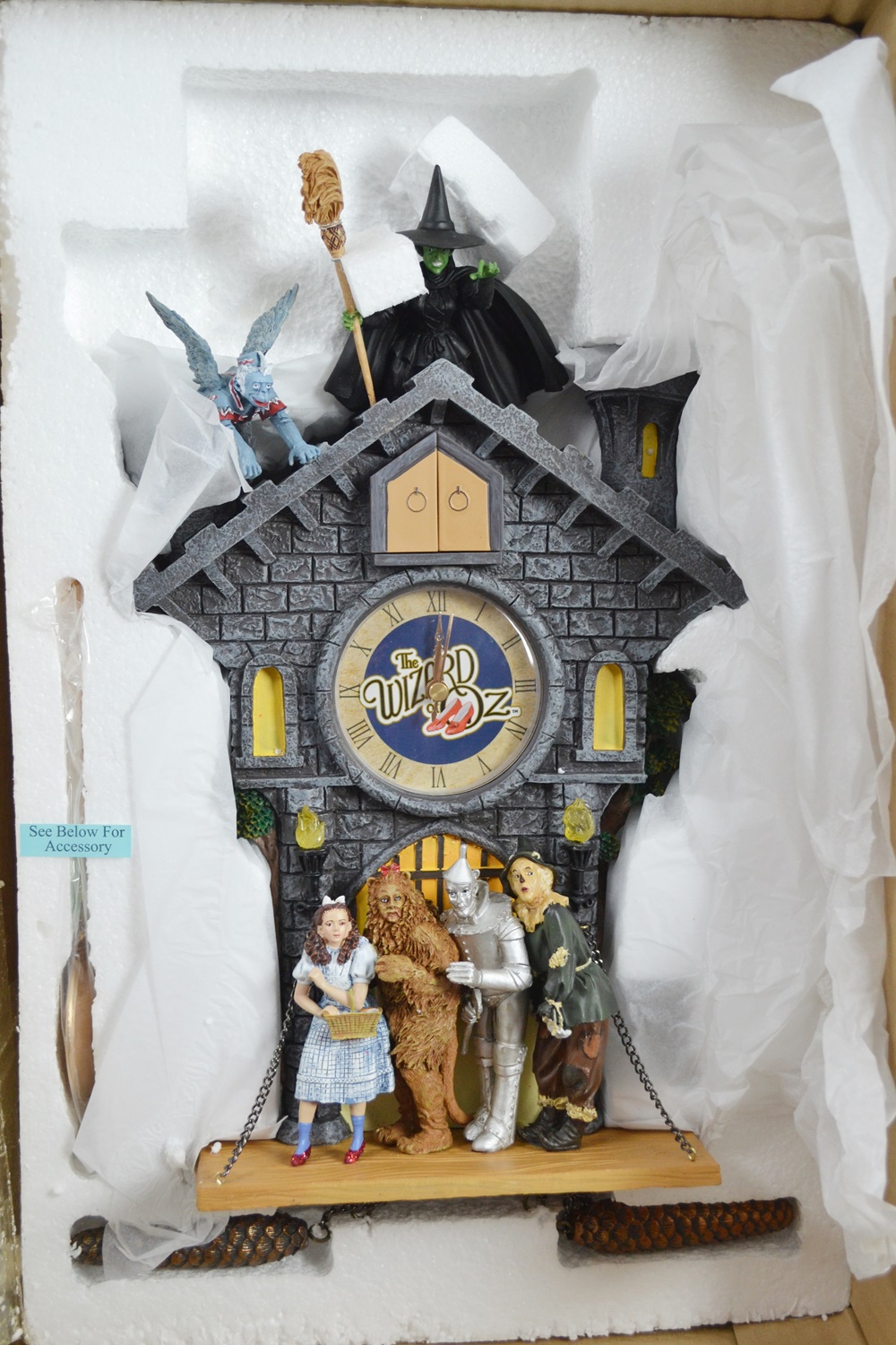 Bradford Exchange Wizard of Oz Cuckoo Clock