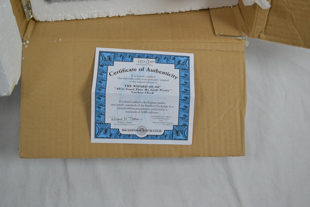 Bradford Exchange Wizard of Oz Cuckoo Clock