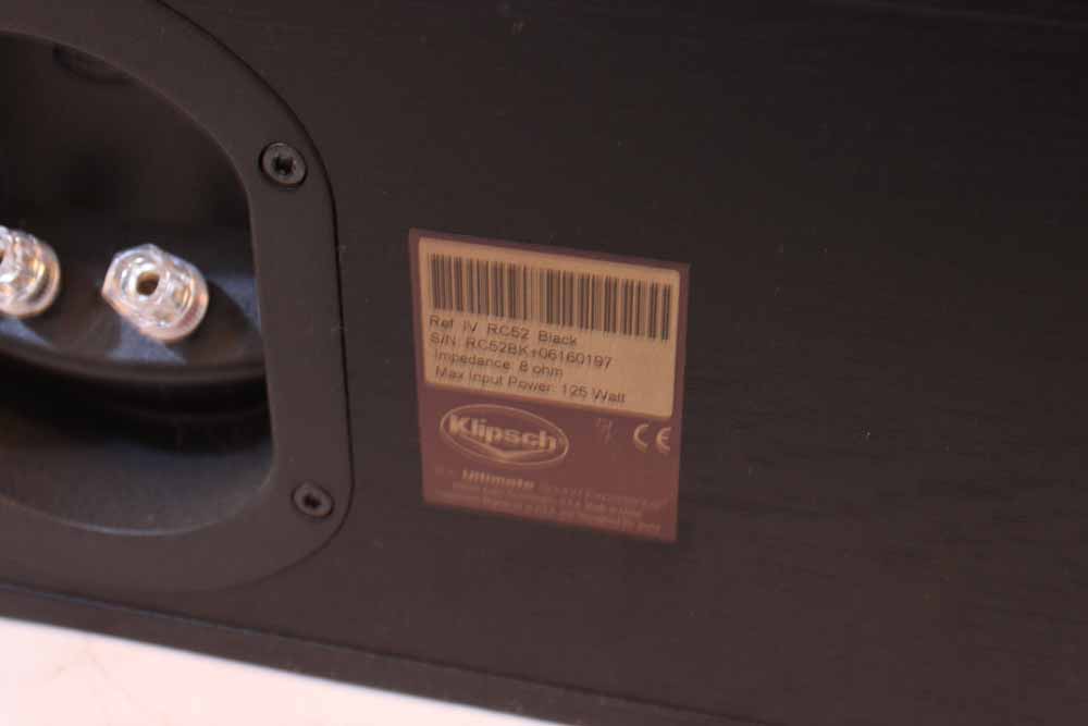 Klipsch Reference Series IV Center Speaker RC52