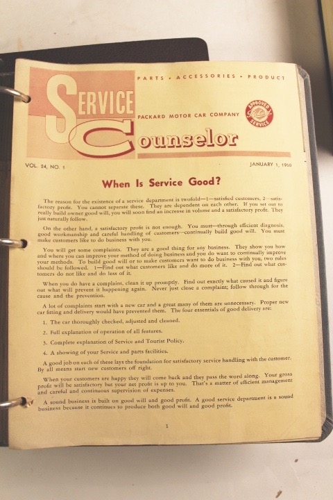 Group of Four Vintage Packard Service Manuals