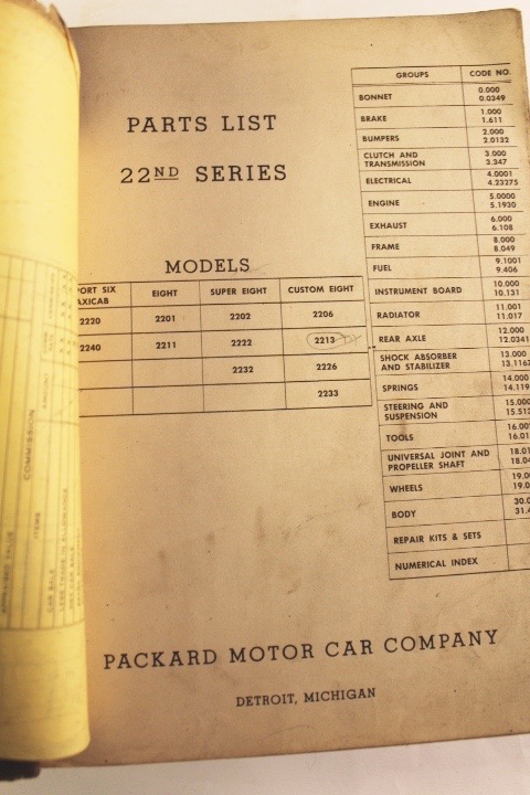 Group of Five Vintage Packard Service Manuals
