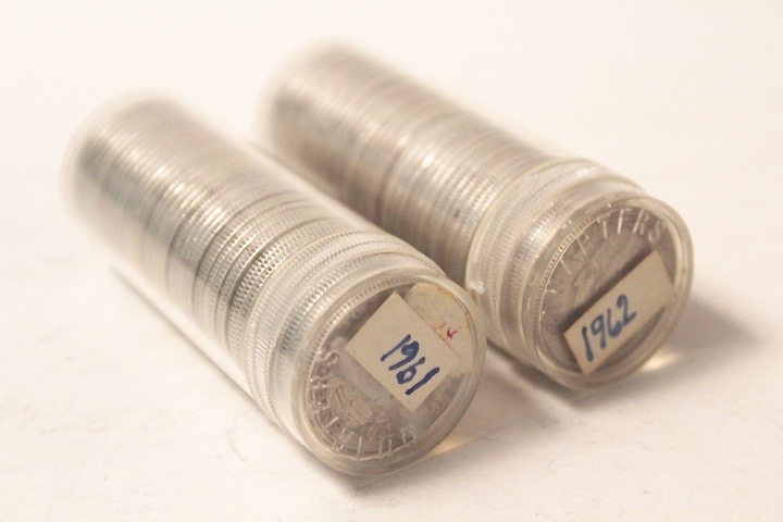 Group of 1960 - 1962 Vintage Quarters