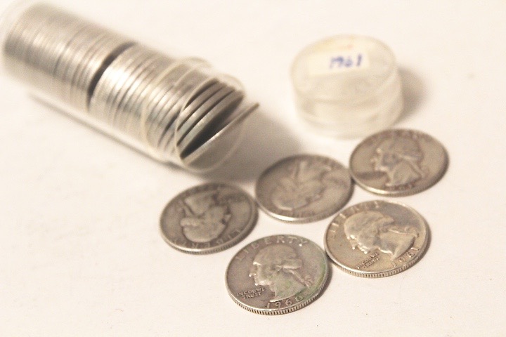 Group of 1960 - 1962 Vintage Quarters