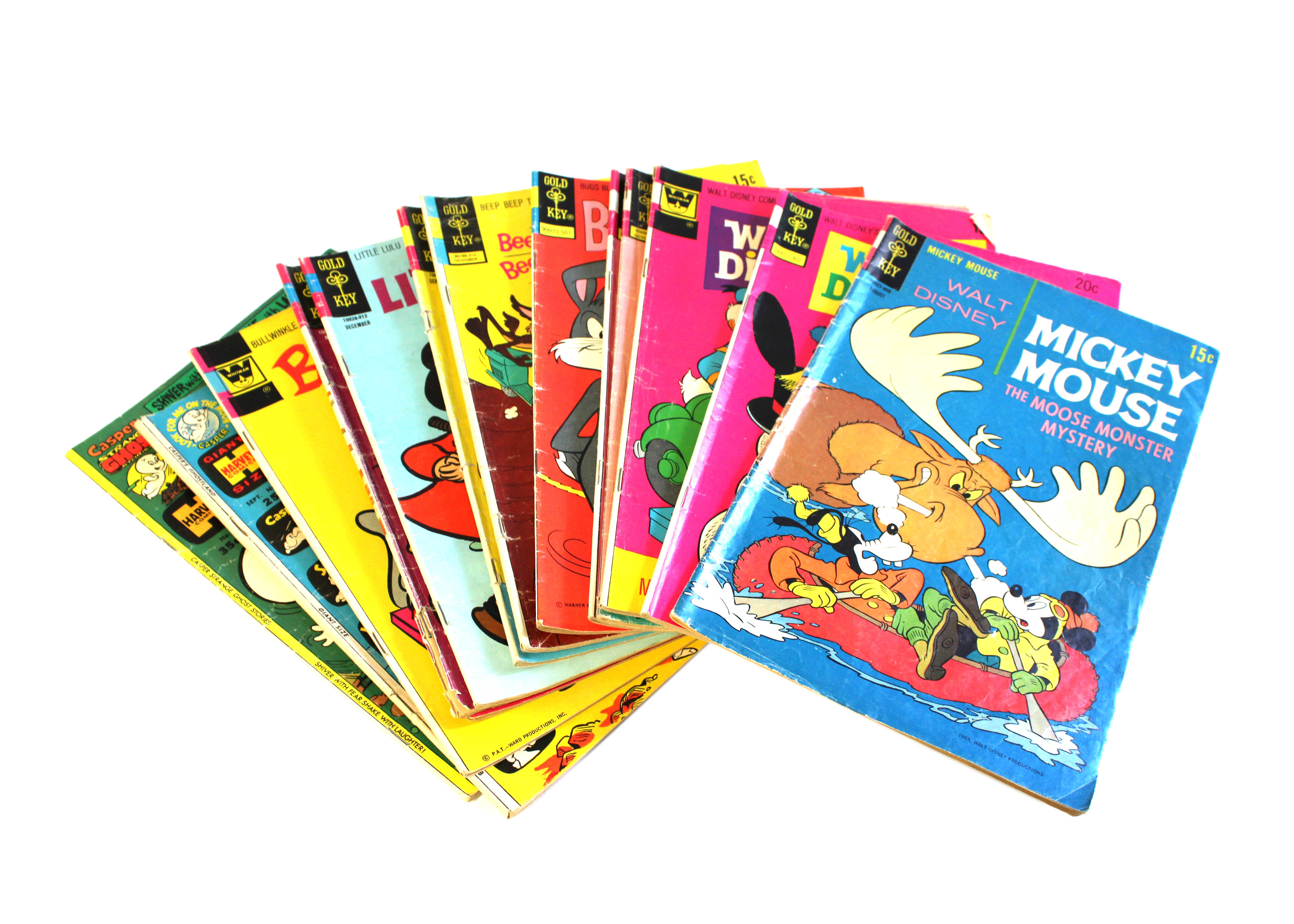 Assortment of Vintage Comic Books for Children