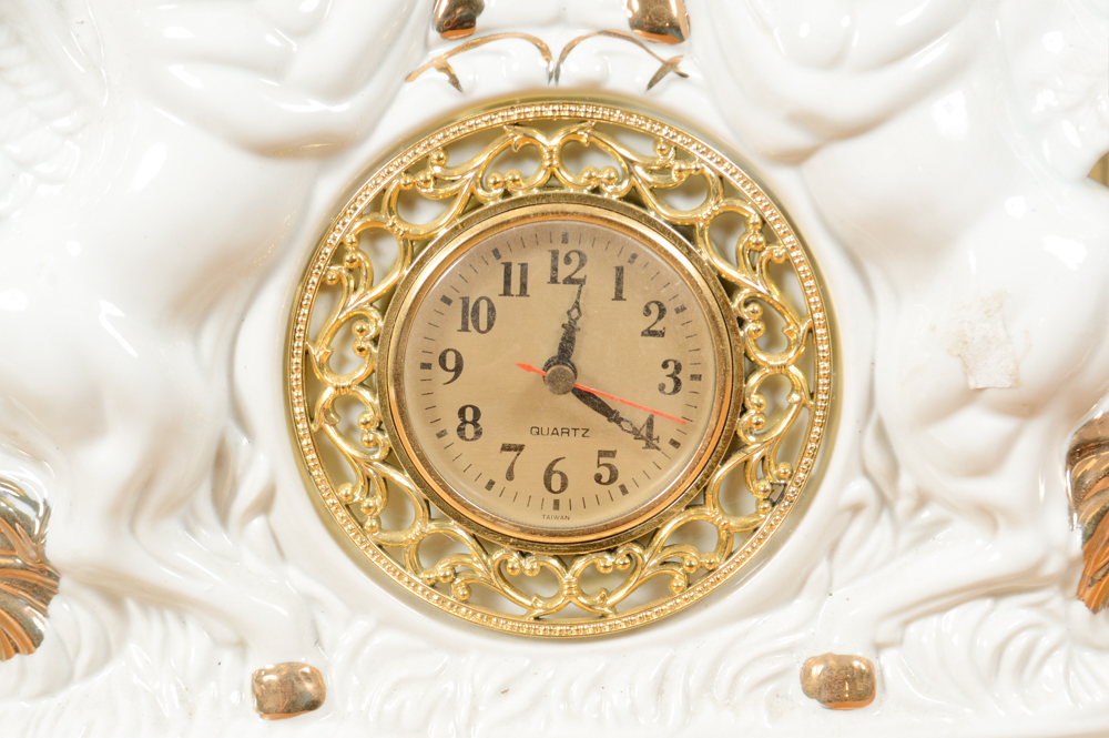 Ceramic Unicorn Pegasus Clock