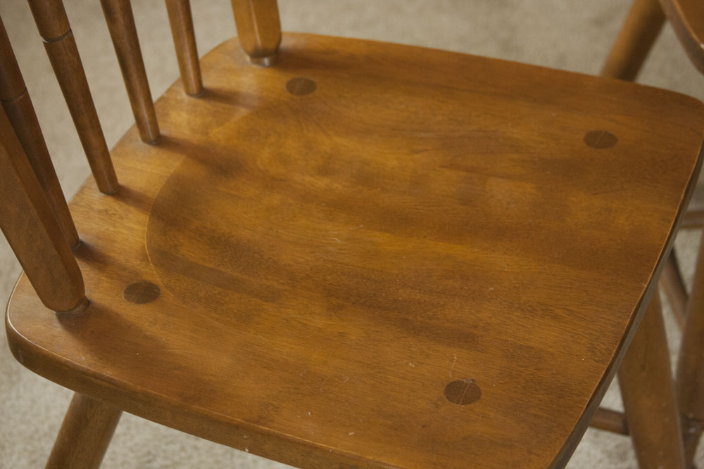 Vintage Maple Dining Room Table and Chairs