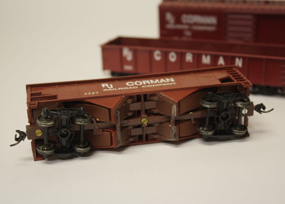 Collection of RJ Corman Model Train Cars