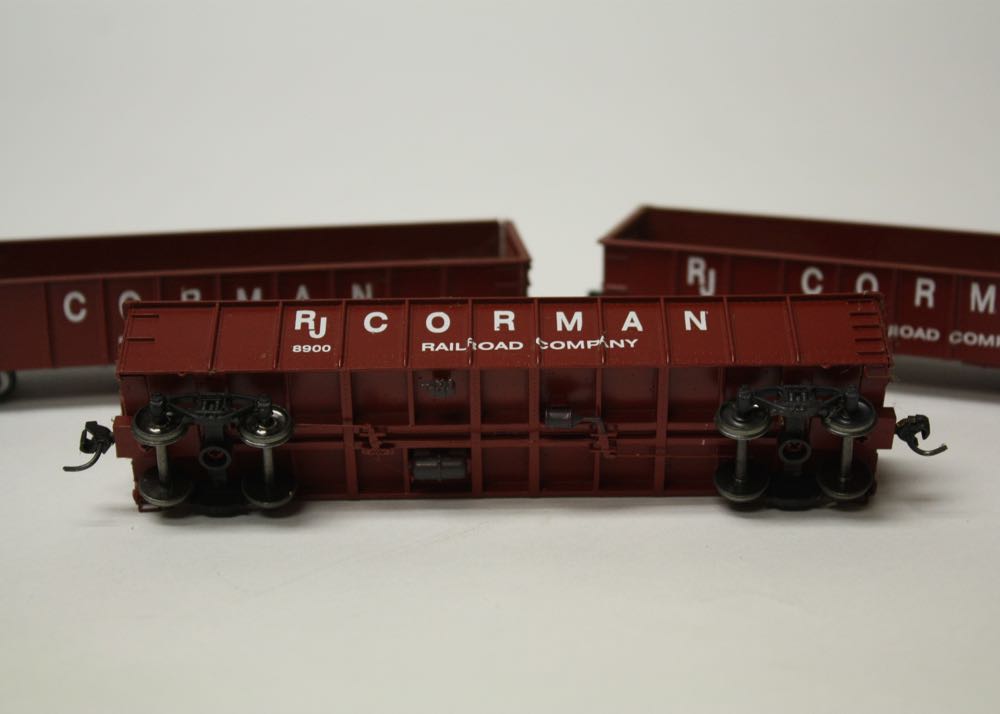 Collection of RJ Corman Model Train Cars