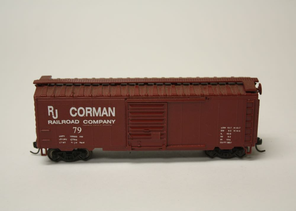 Collection of RJ Corman Model Train Cars