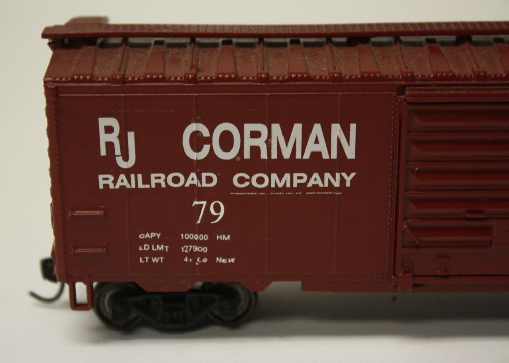 Collection of RJ Corman Model Train Cars