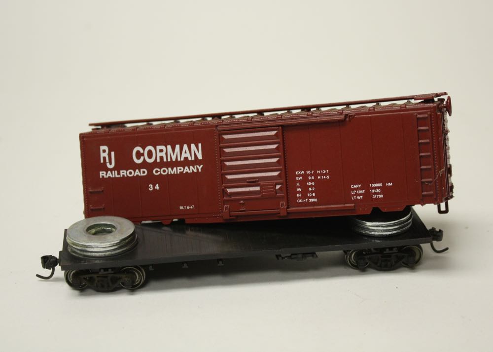 Collection of RJ Corman Model Train Cars