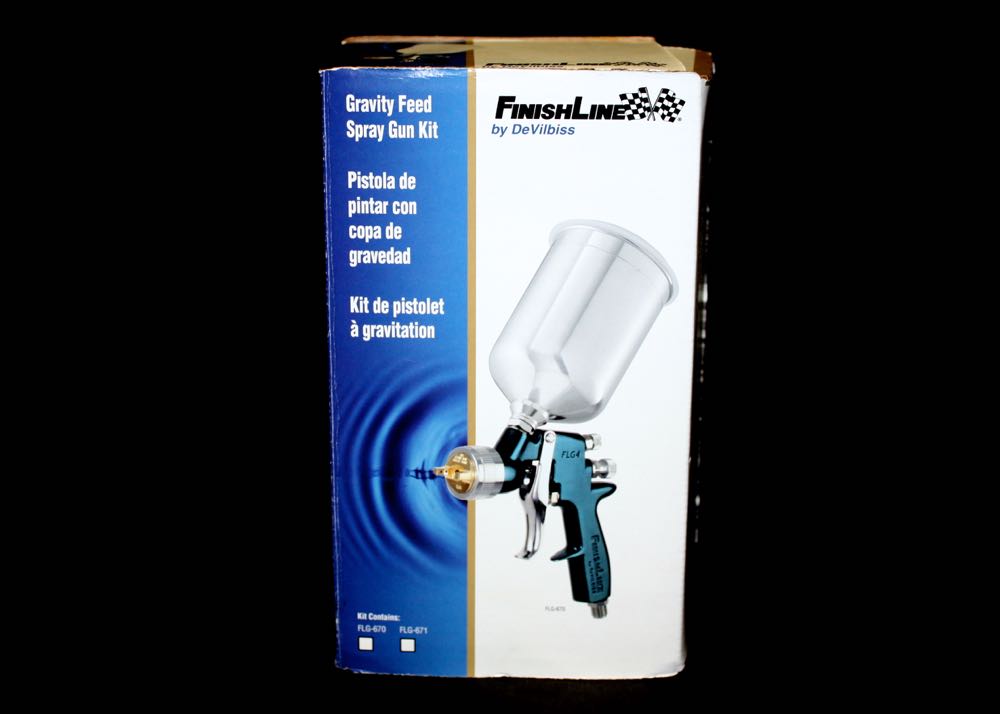 DeVilbiss Finishline Gravity Feed Spray Paint Gun Kit