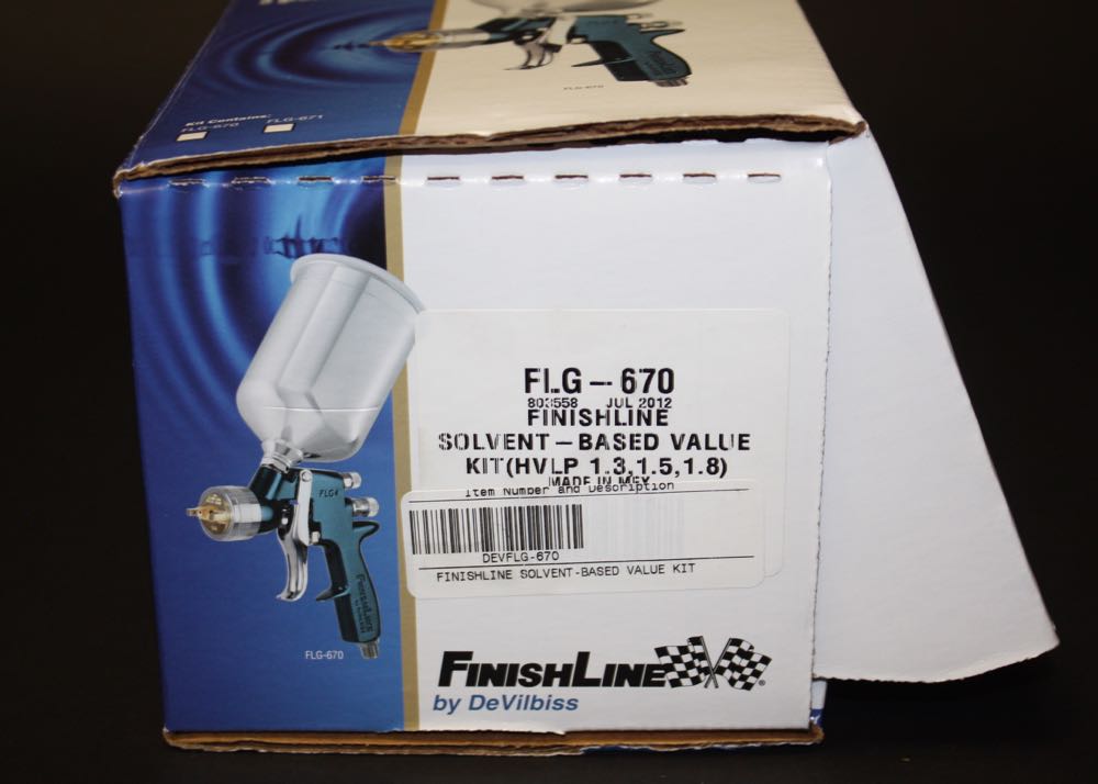 DeVilbiss Finishline Gravity Feed Spray Paint Gun Kit