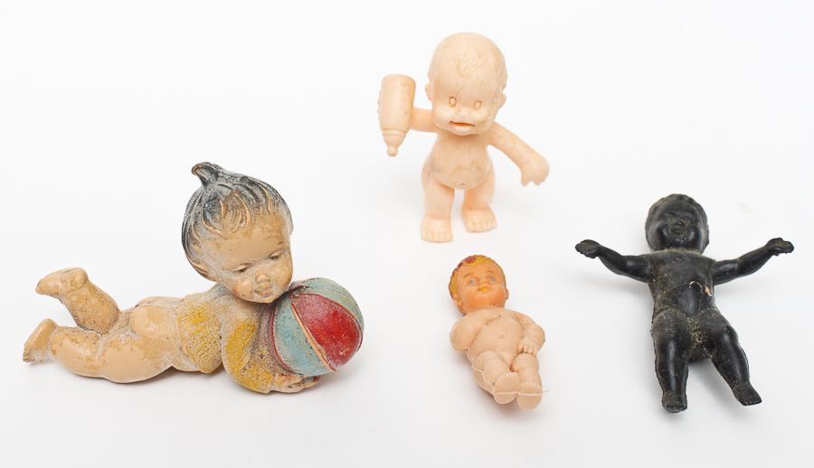 Group of Kewpie-Style Dolls
