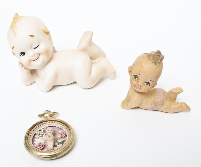 Group of Kewpie-Style Dolls