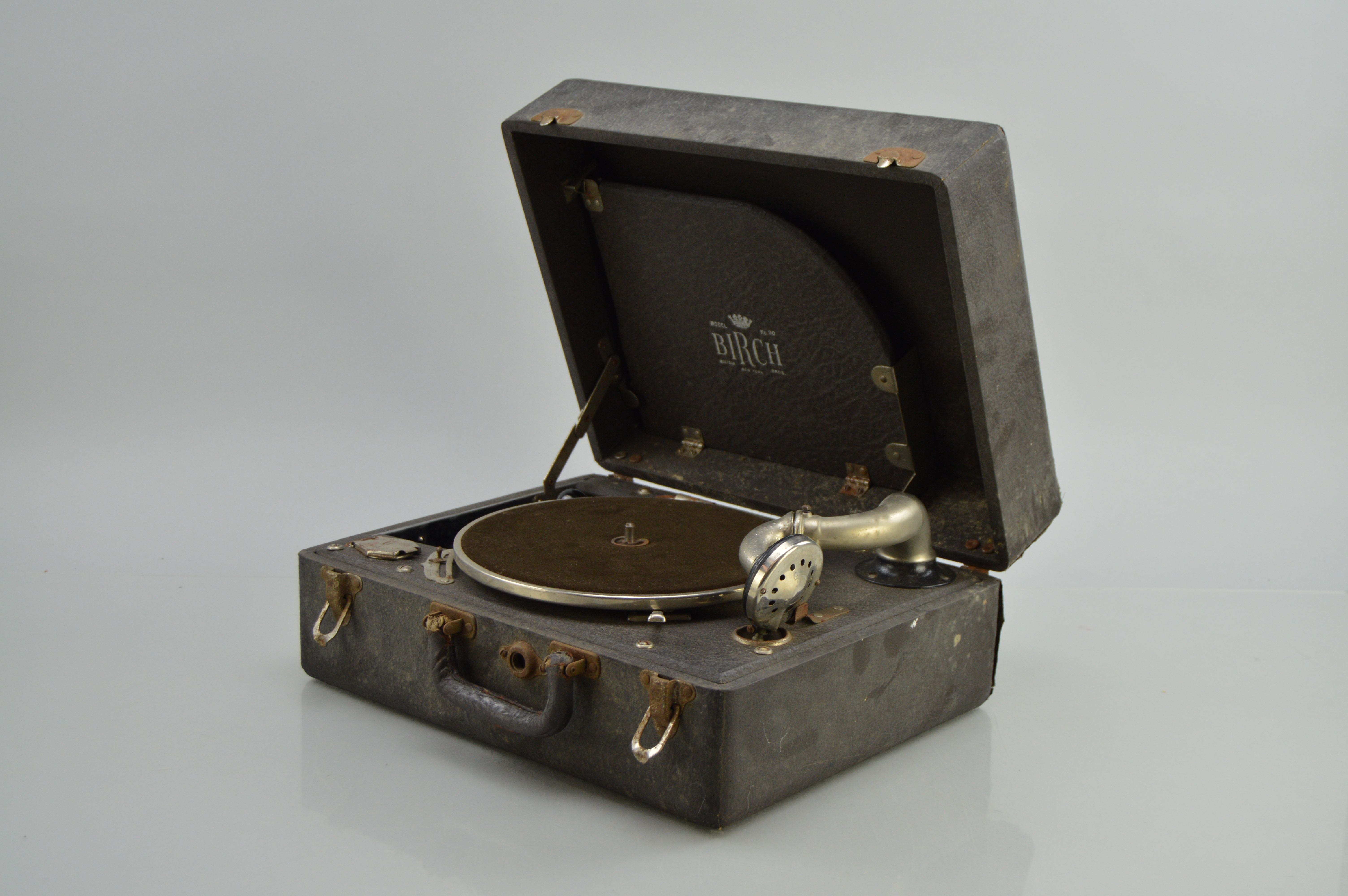 Circa 1920s Birch Boetsch Portable Phonograph