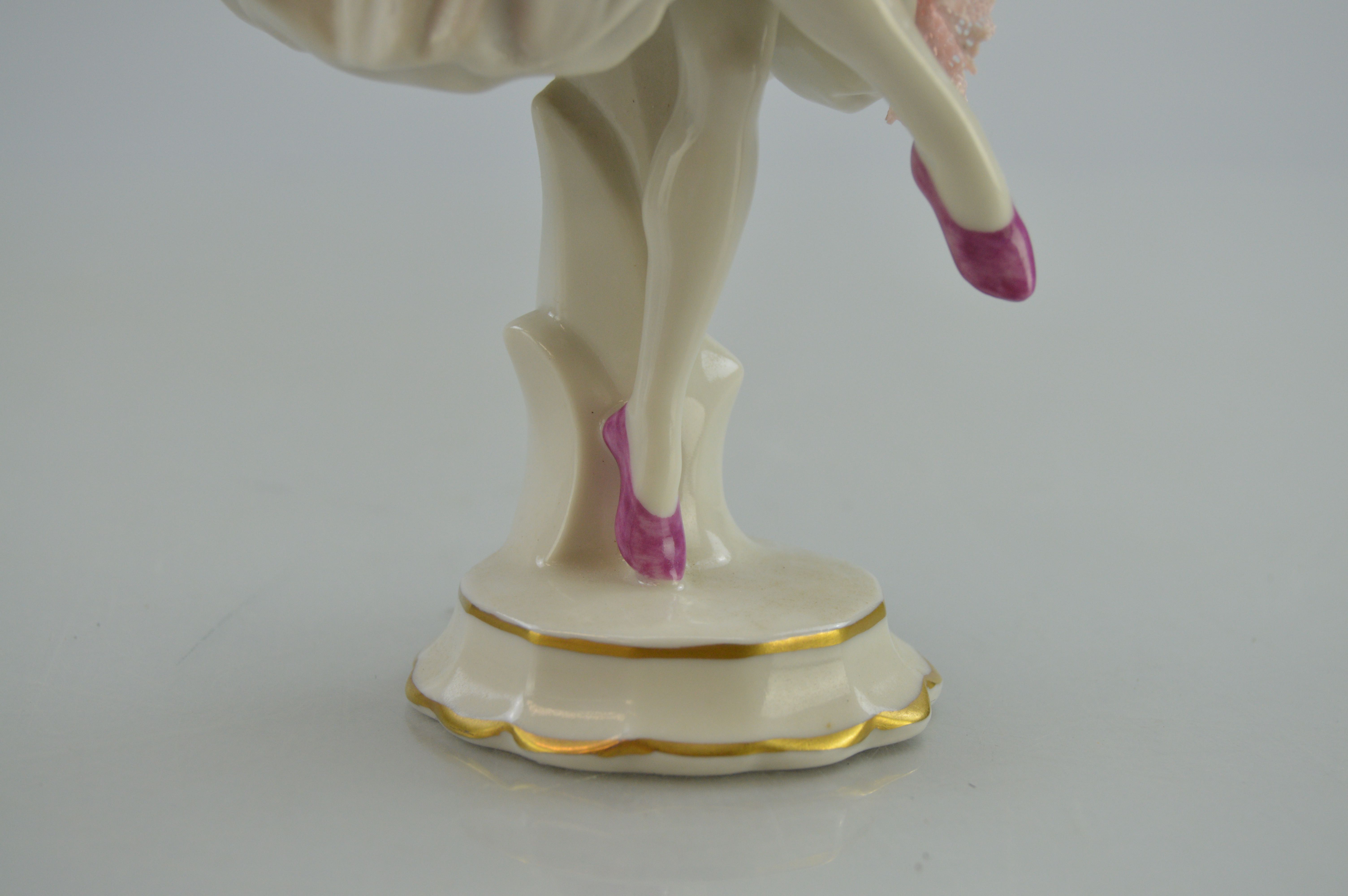 Volkstedt Dresden Lace Ballerina Figurine