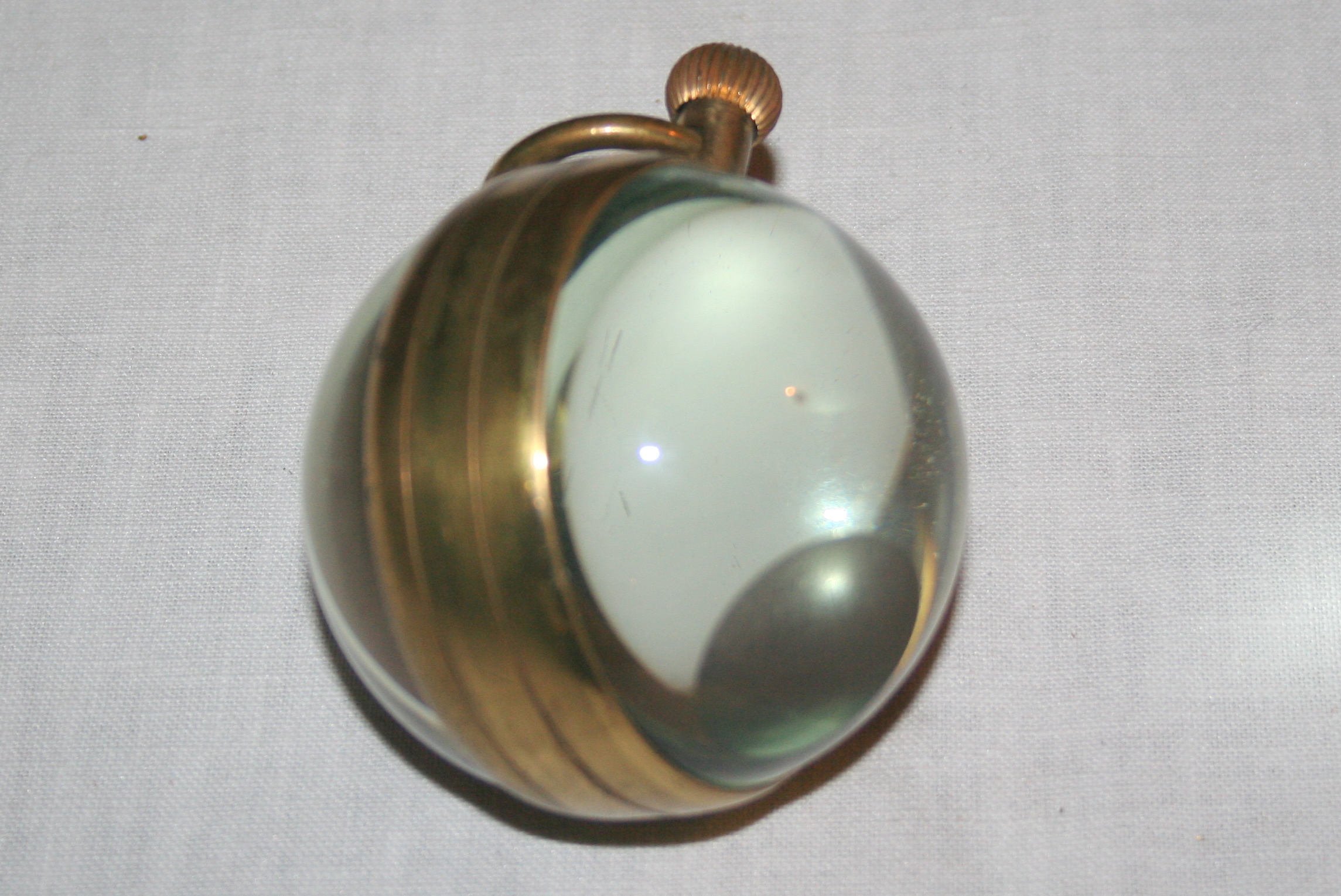 Glass and Brass Ball Clock