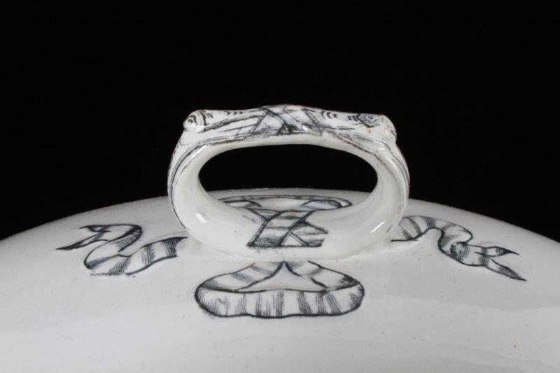 Antique Hill Pottery Rhine Lidded Serving Dish