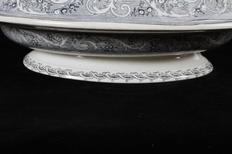 Antique Hill Pottery Rhine Lidded Serving Dish