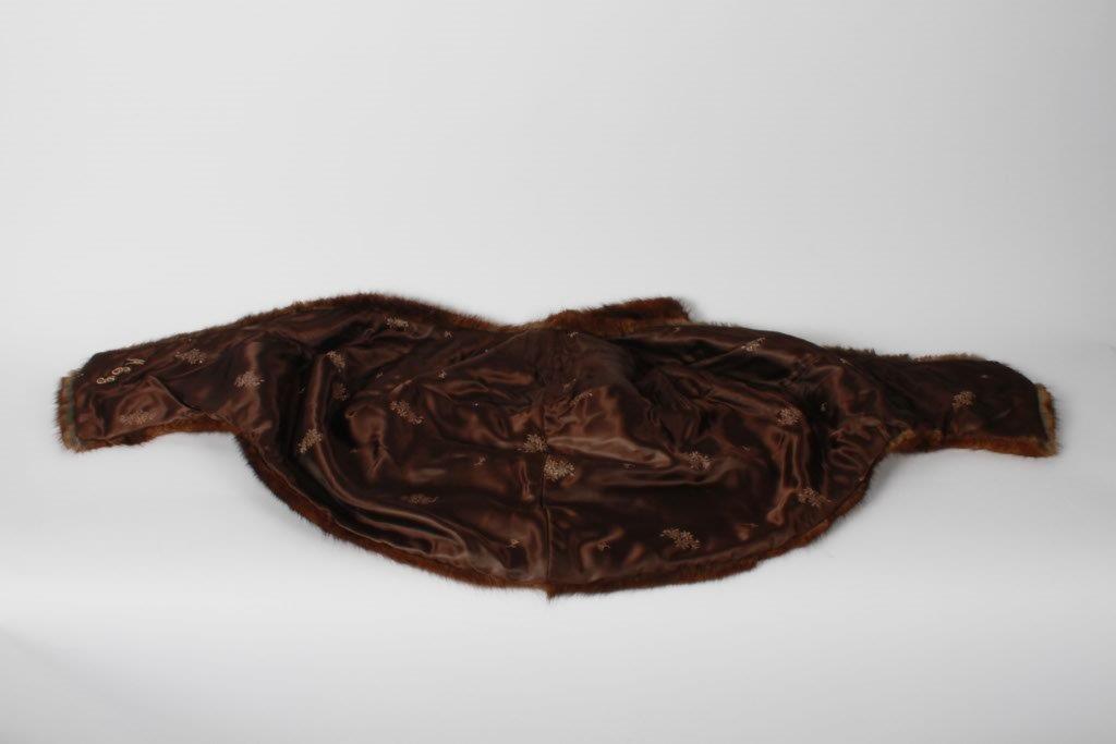 Vintage 1950s Muskrat Fur Stole