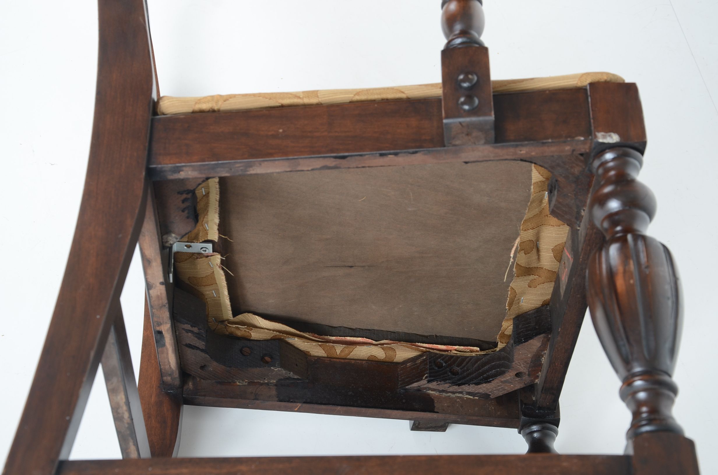 1920s Jacobean Style Dining Table and Six Chairs