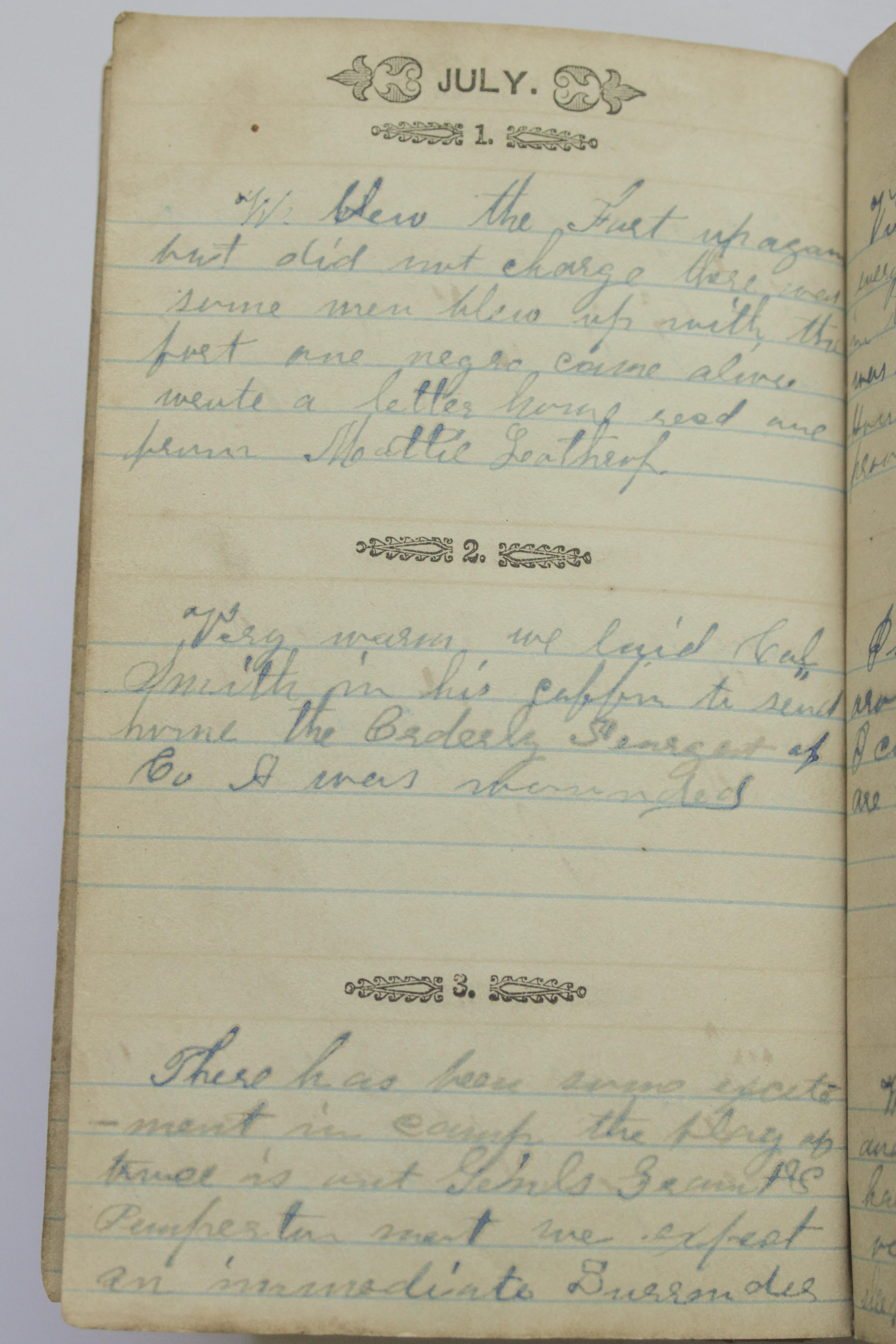 1863-1864 Daily Journal of Civil War Soldier Battle of Vicksburg