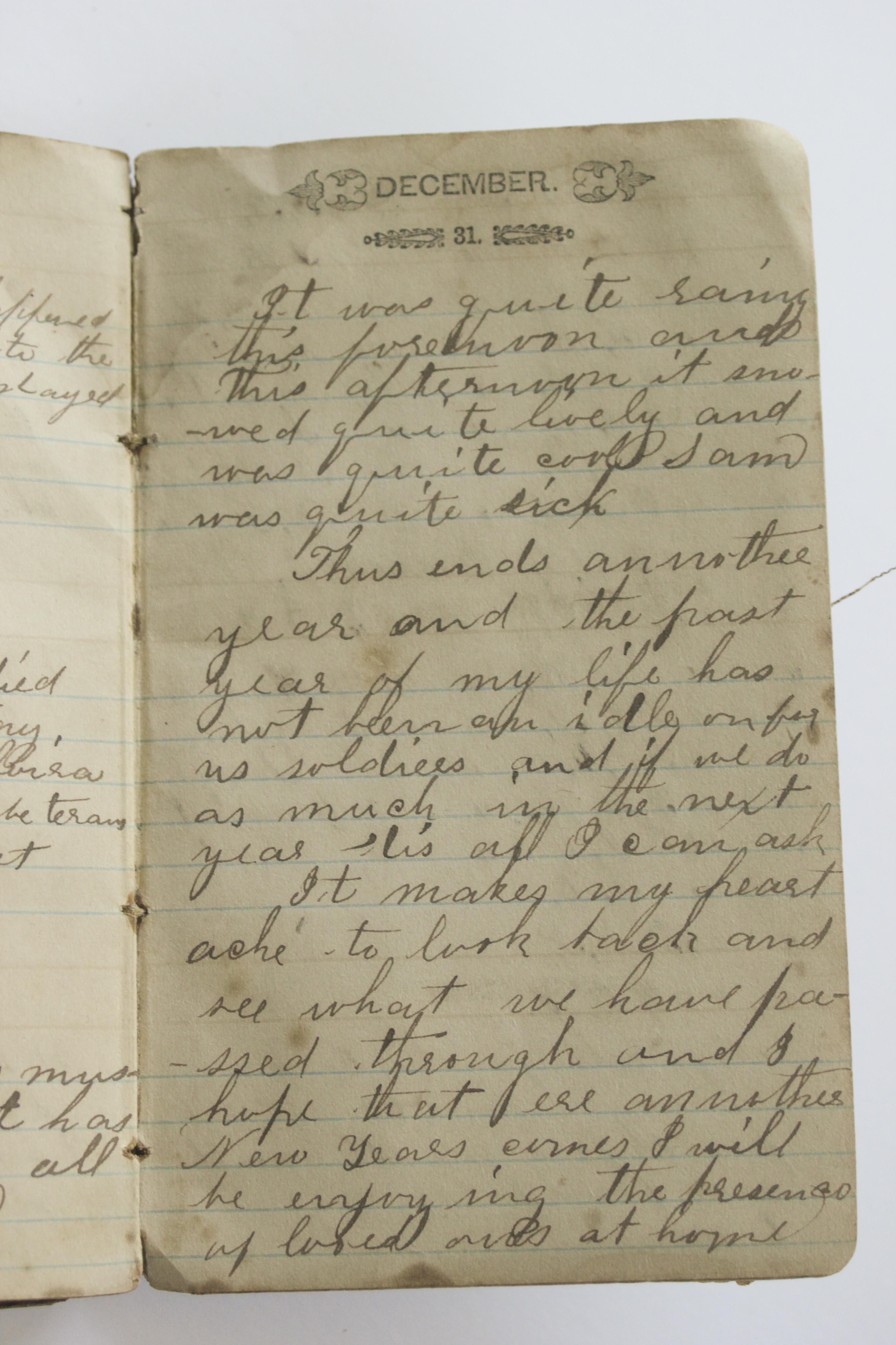 1863-1864 Daily Journal of Civil War Soldier Battle of Vicksburg