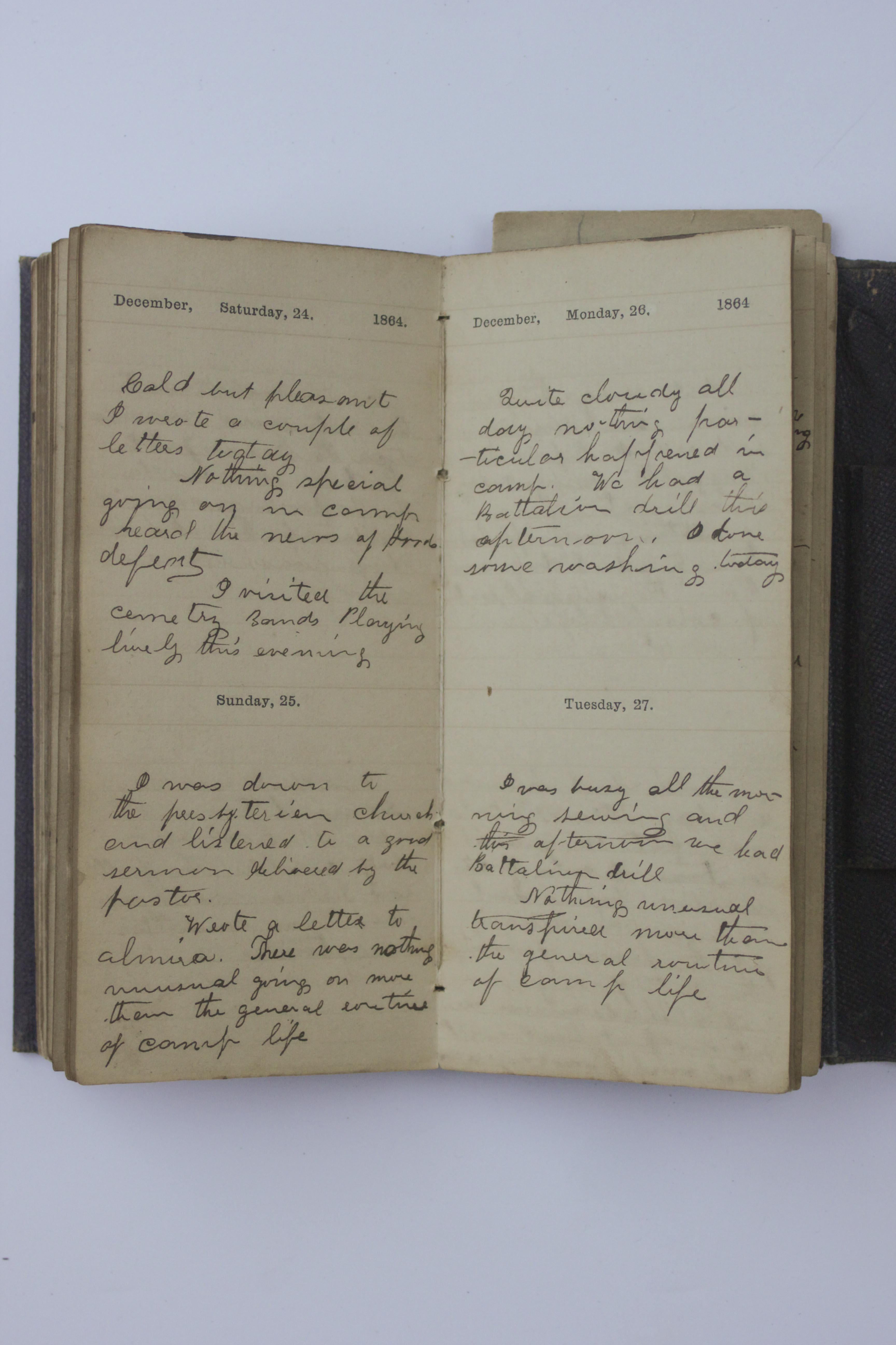 1863-1864 Daily Journal of Civil War Soldier Battle of Vicksburg