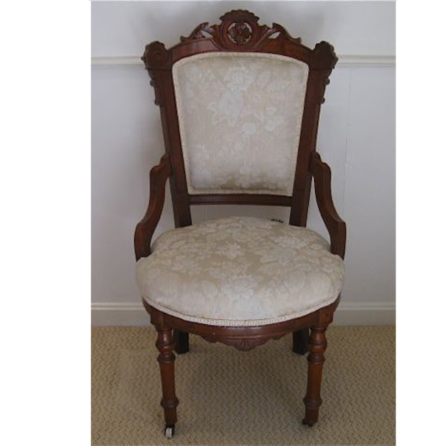 Antique Upholstered Eastlake Chair