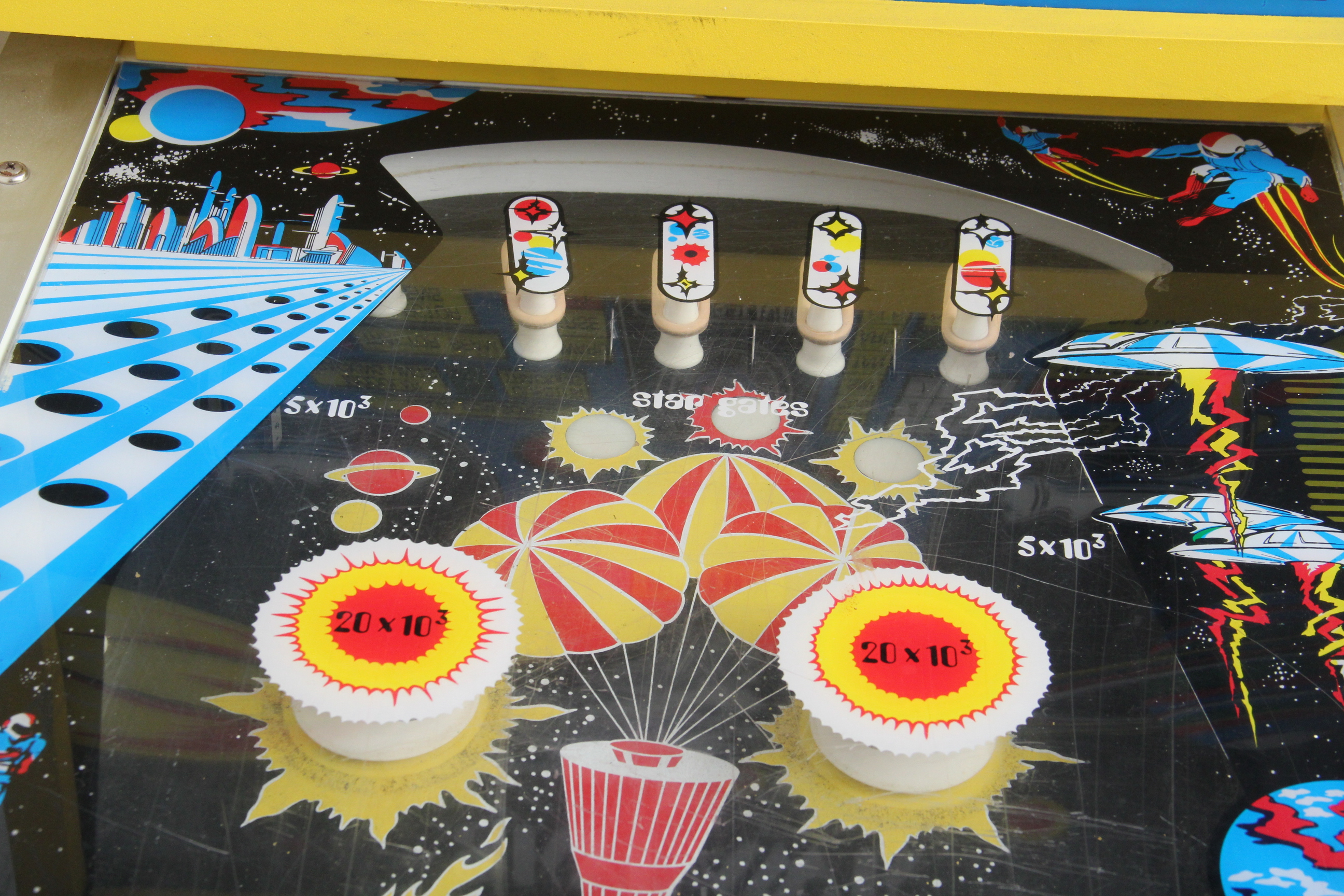 Vintage 1977 Skyhawk Pinball Machine