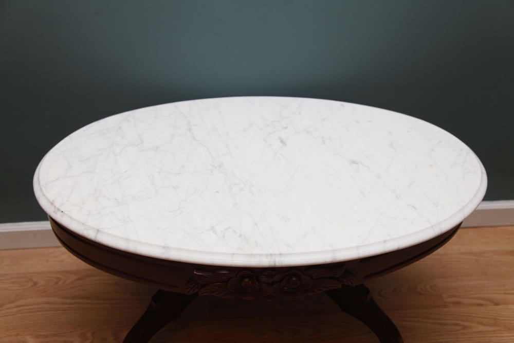Pelham Shell & Leckie Italian Marble Top Coffee Table
