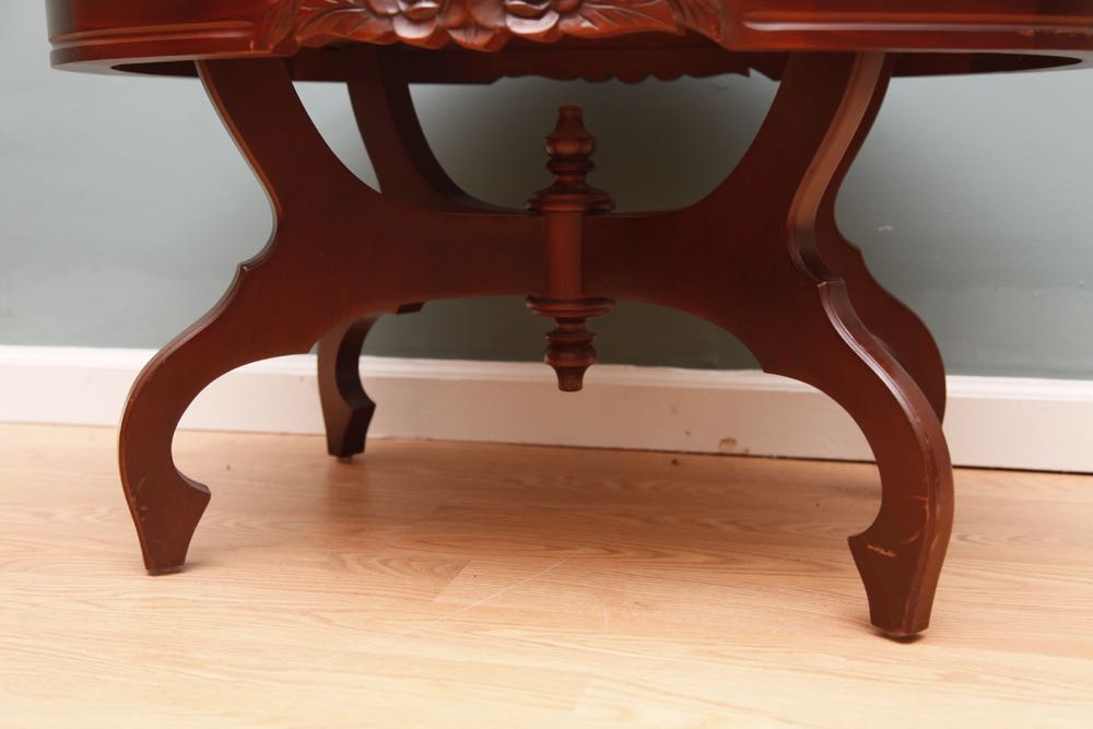 Pelham Shell & Leckie Italian Marble Top Coffee Table