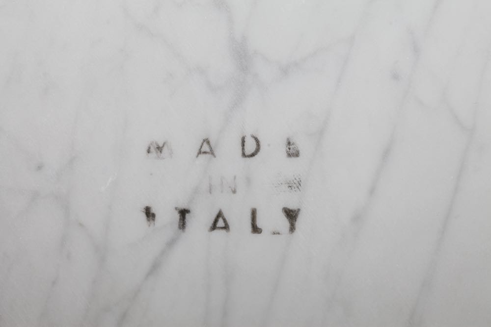 Pelham Shell & Leckie Italian Marble Top Coffee Table