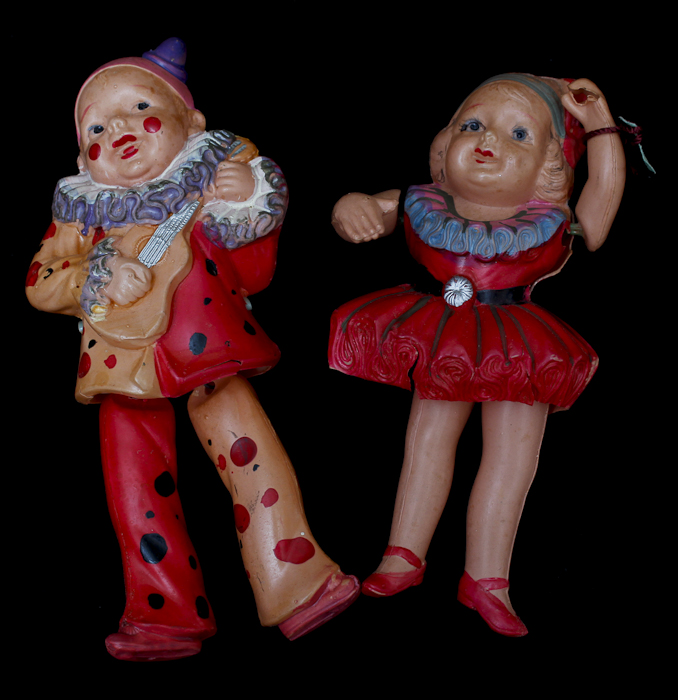Vintage Decorative Clowns Figurines