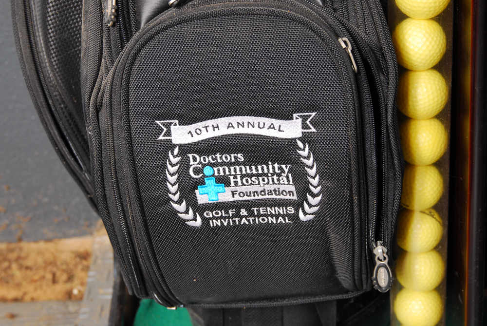 Golf Bag Organizer Rack and Equipment