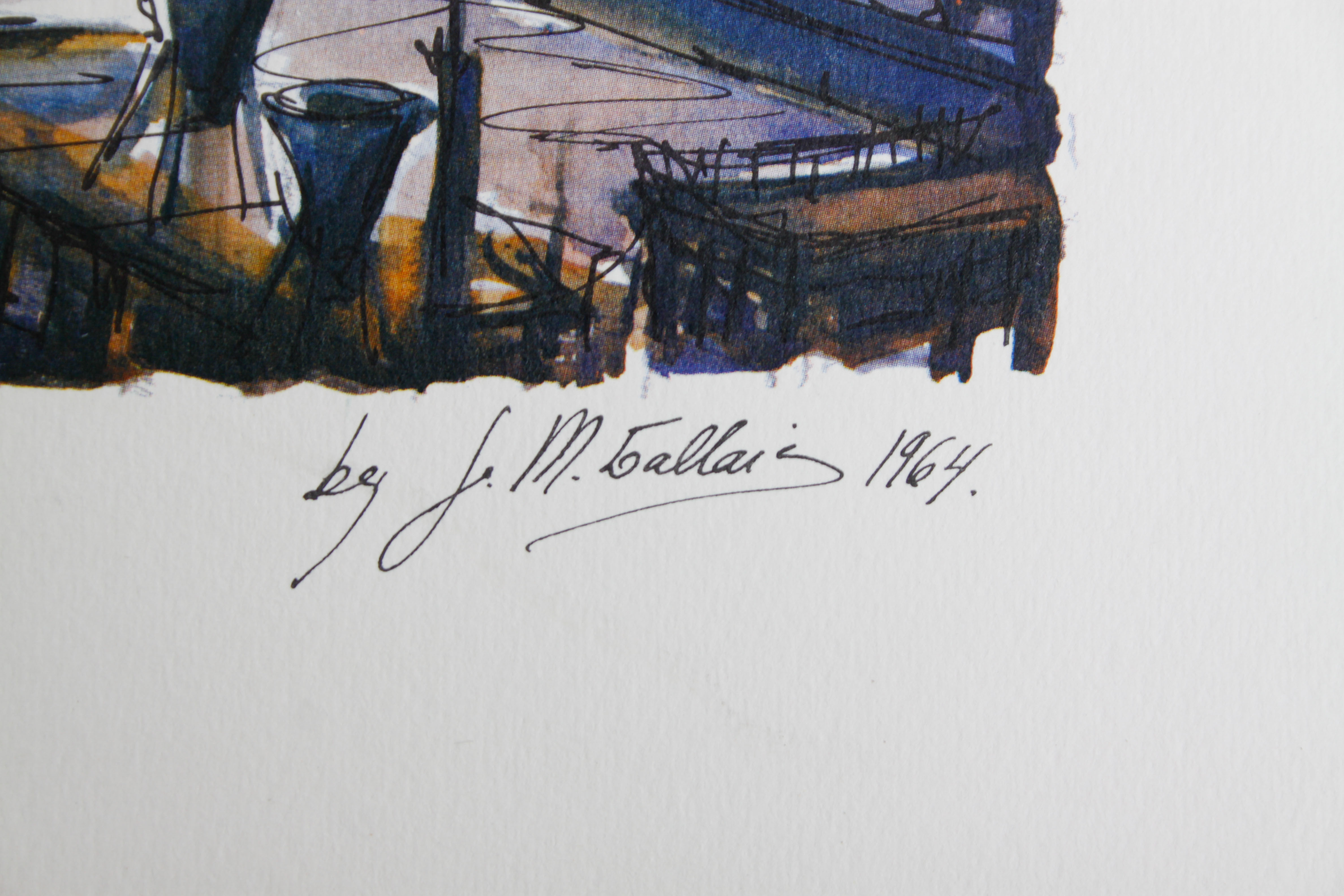 Set of Four Watercolor Prints of New York City