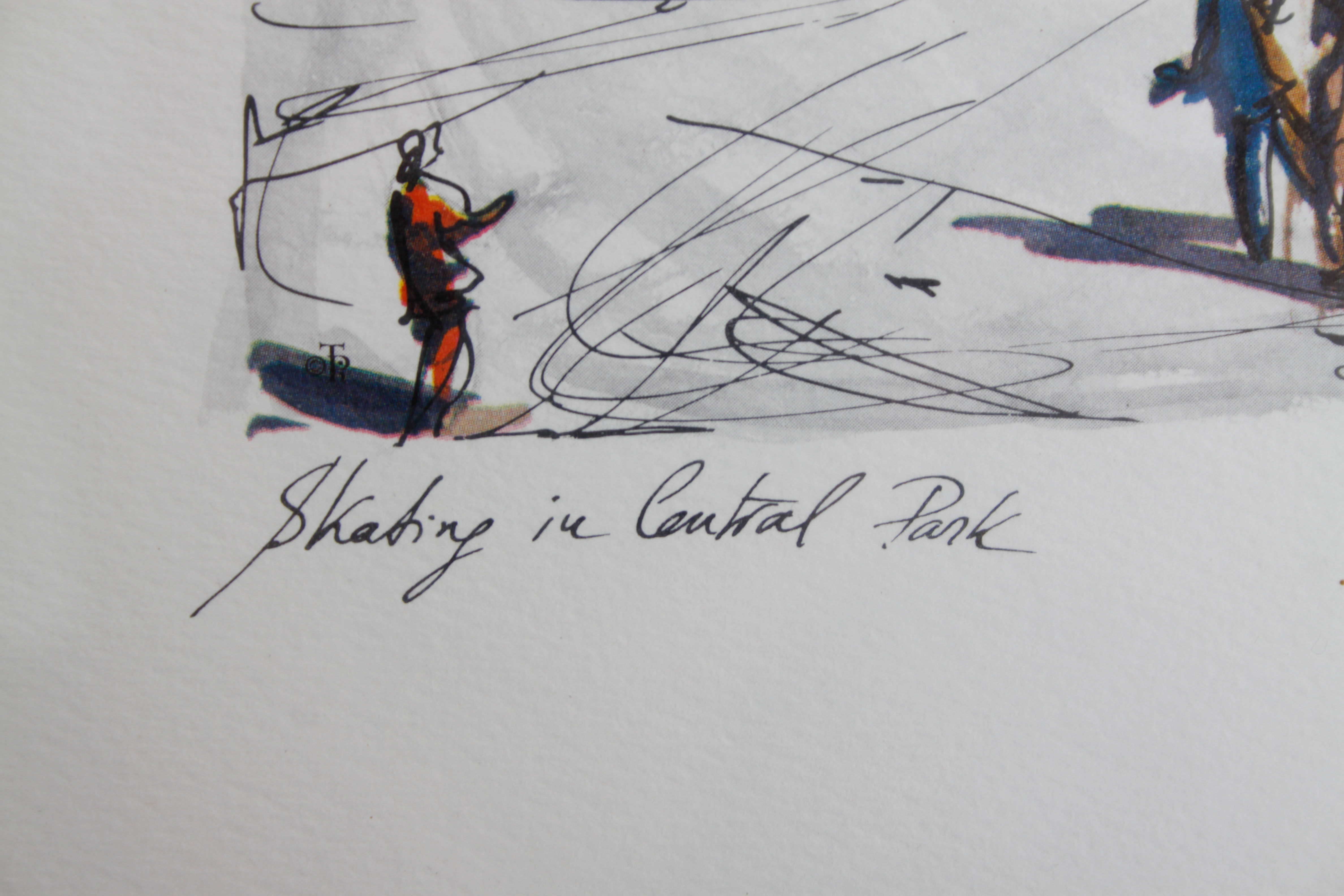 Set of Four Watercolor Prints of New York City