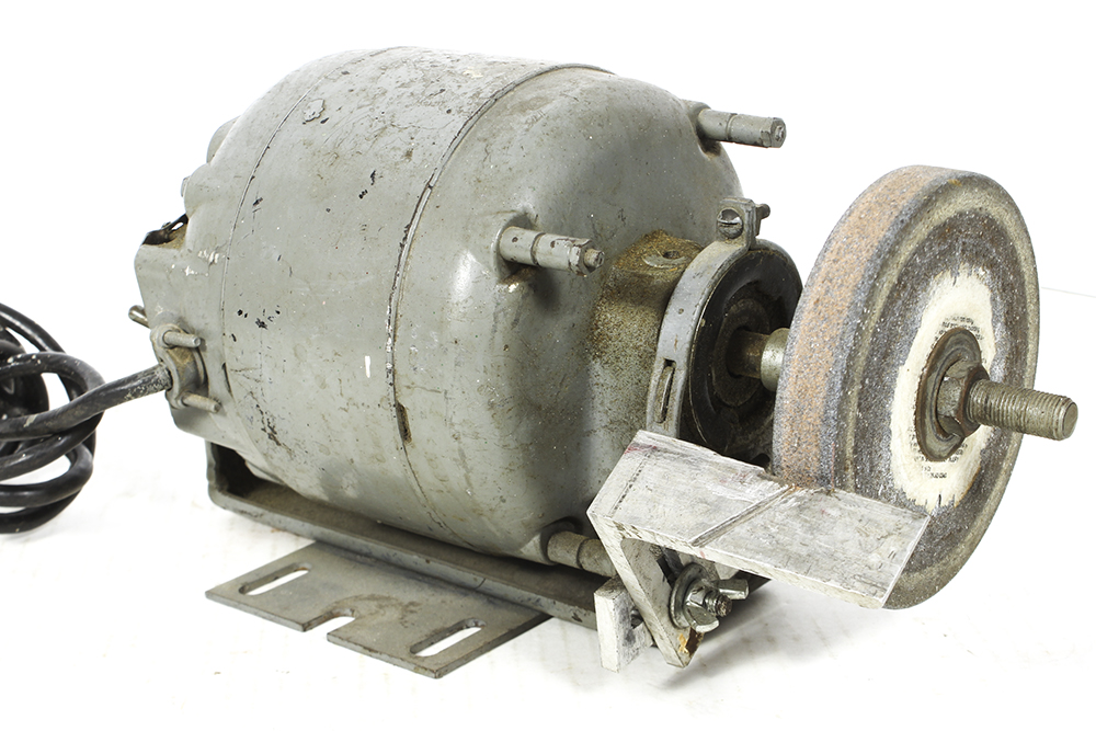 Vintage GE Wire Brush Grinder with Brushes