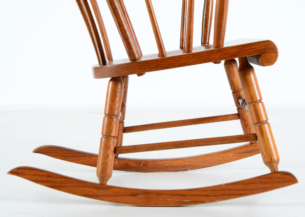 Vintage Tell City Chair Company Maple Rocking Chair Boston Rocker