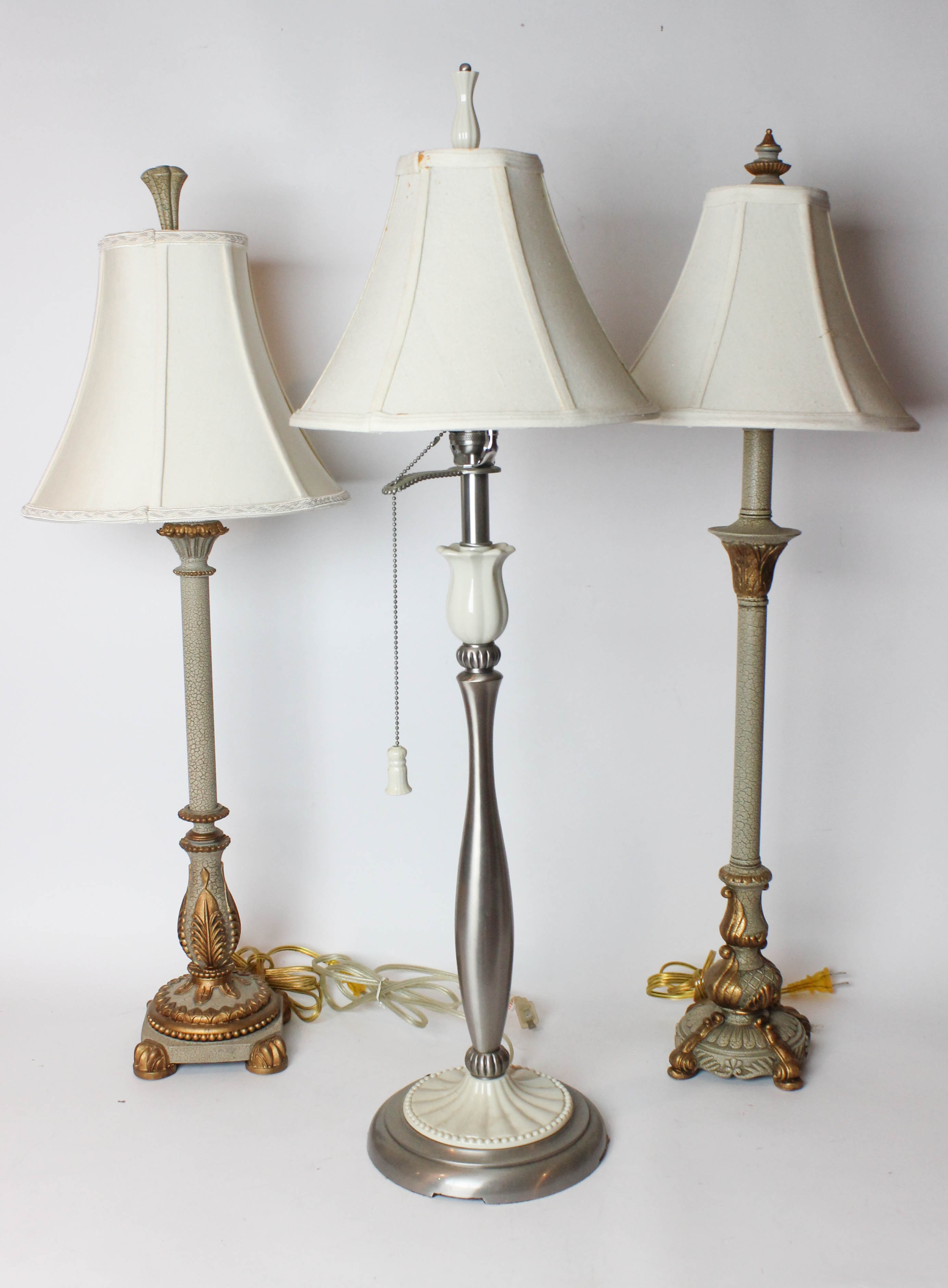 Lenox Porcelain Table Lamp and Buffet Lamps