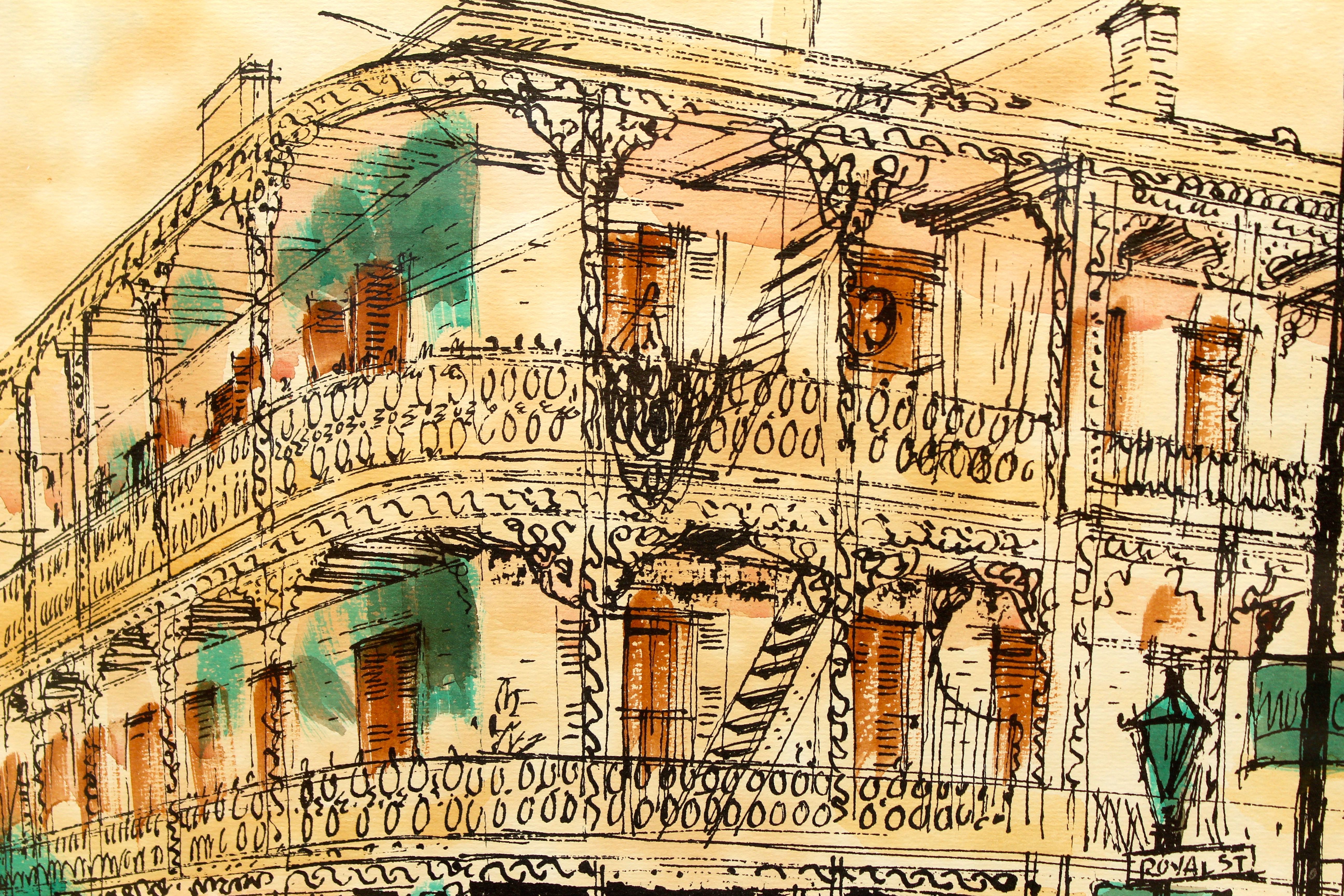 Signed Oliver G. Brabbins Print of "The House of the Artists"