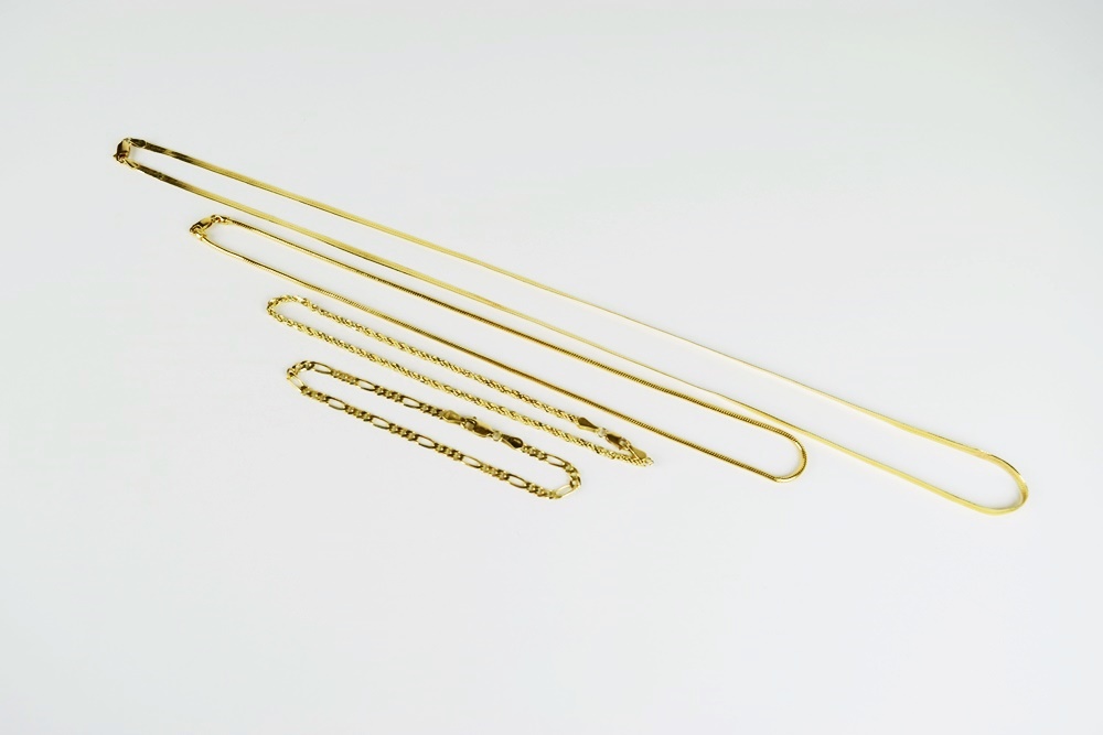 14K Yellow Gold Necklaces and Bracelets
