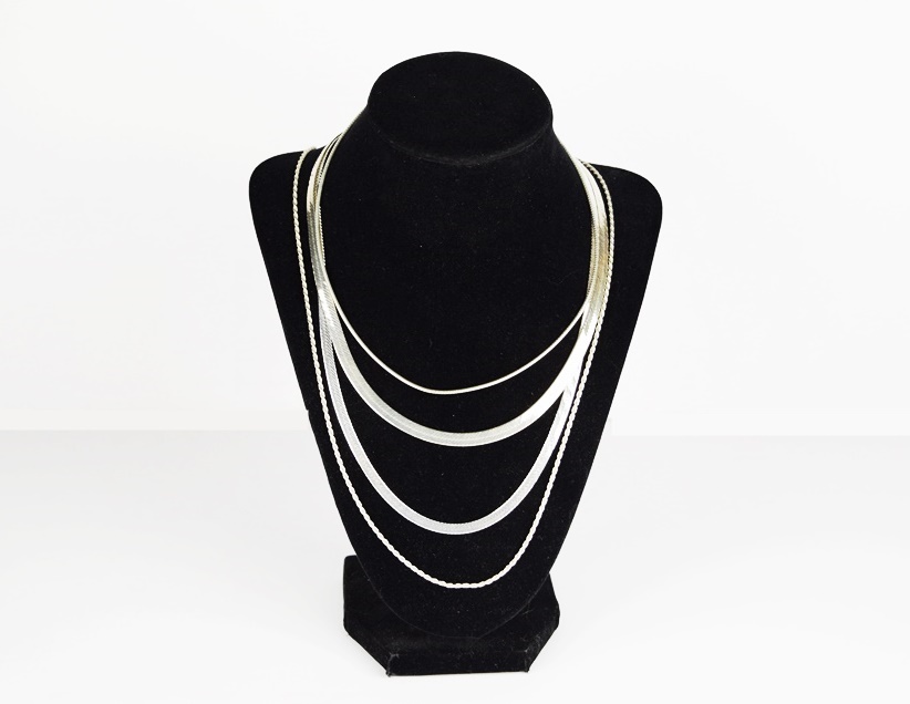 Sterling Silver Necklaces, Earrings, Pendant and Bracelet