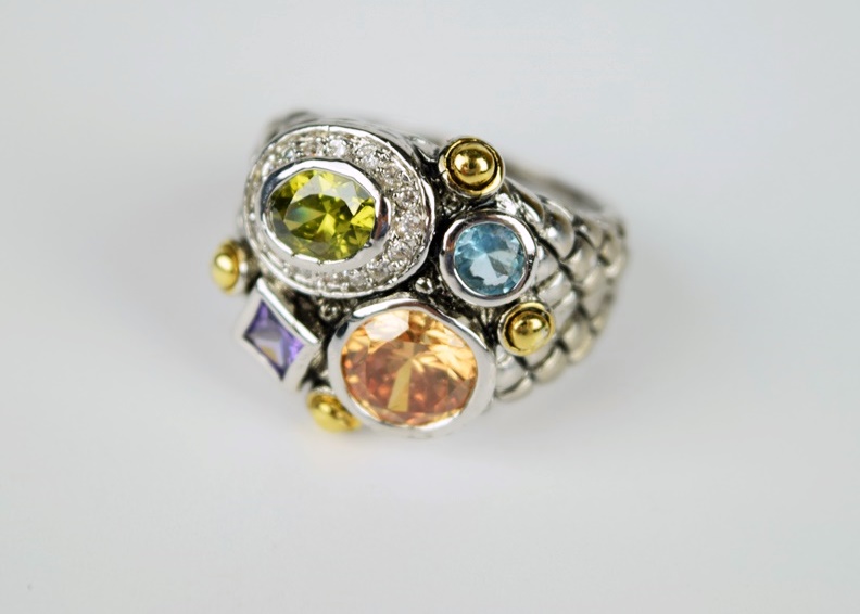 Tray Filled with High End Costume Jewelry