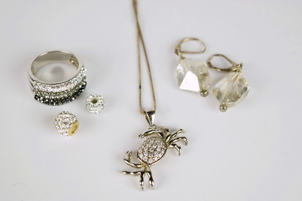 Tray Filled with High End Costume Jewelry