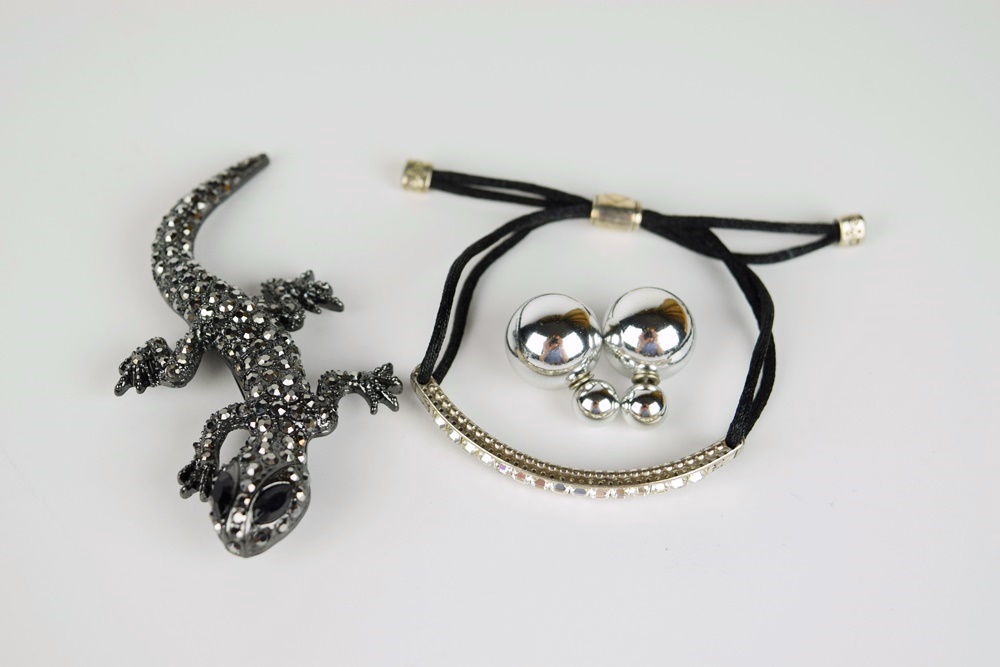 Tray Filled with High End Costume Jewelry